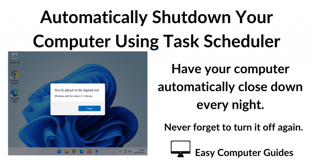 Automatically Shutdown PC Using Task Scheduler