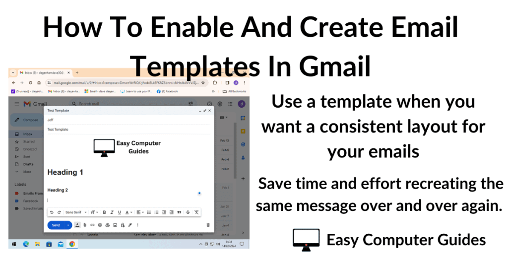 How to enable email templates in Gmail