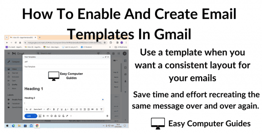 How to enable email templates in Gmail