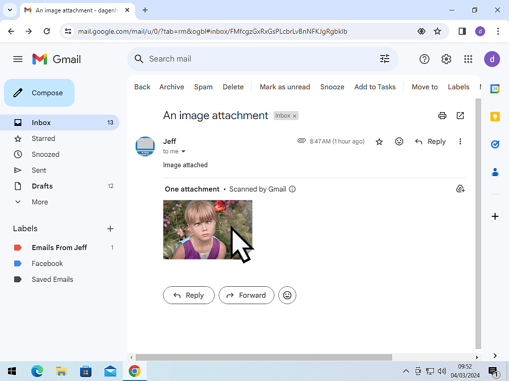 Image attachment displayed as thumbnail in Gmail.