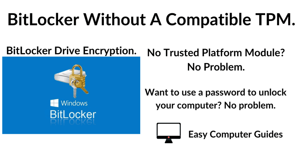 Enable BitLocker Without A Compatible TPM.