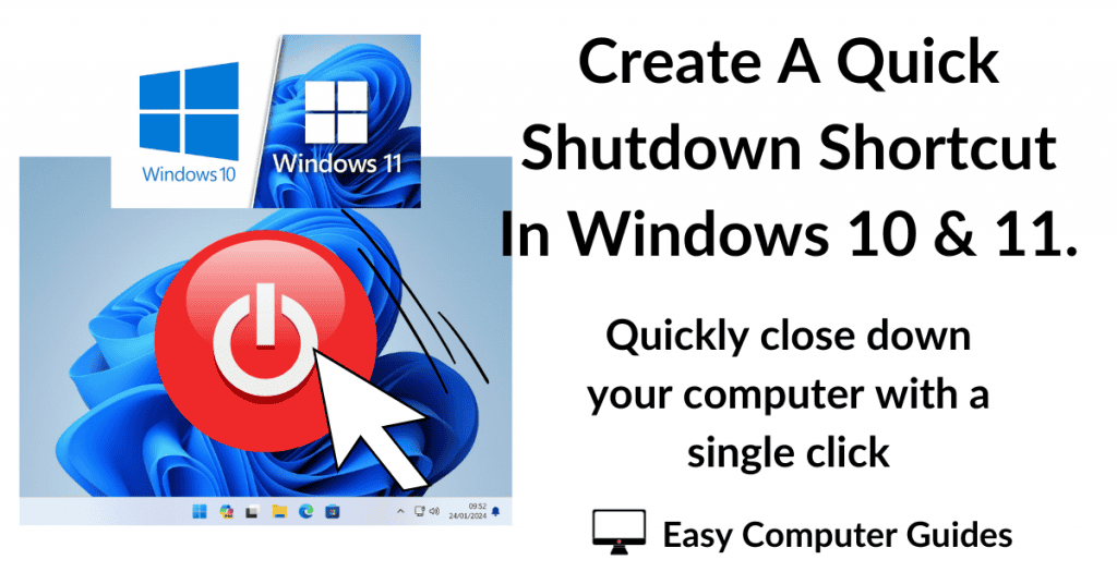 Create A Quick Shutdown Shortcut In Windows 10 and 11