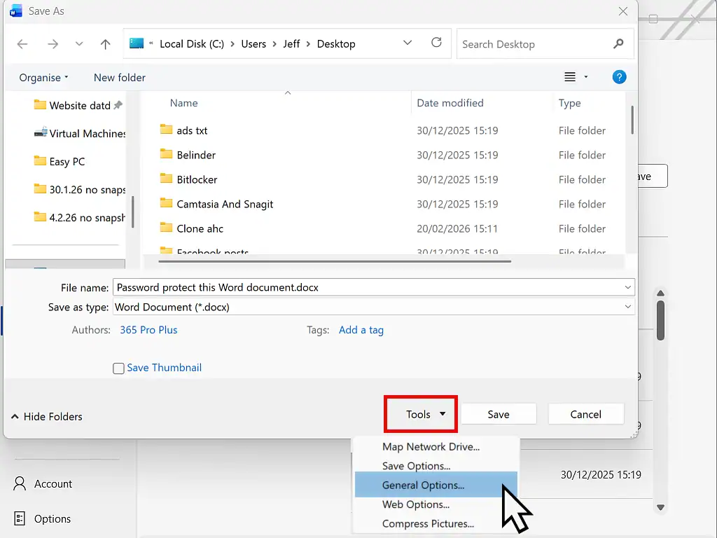 Making a document "read only" in Word.
